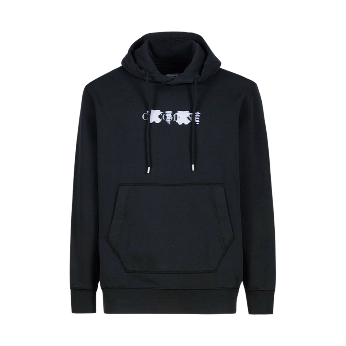 C.P. 컴퍼니 30/1 브러쉬드 플리스 로고 후드 블랙 - 23FW(C.P. Company 30/1 Brushed Fleece Logo Hoodie Black - 23FW) - 1