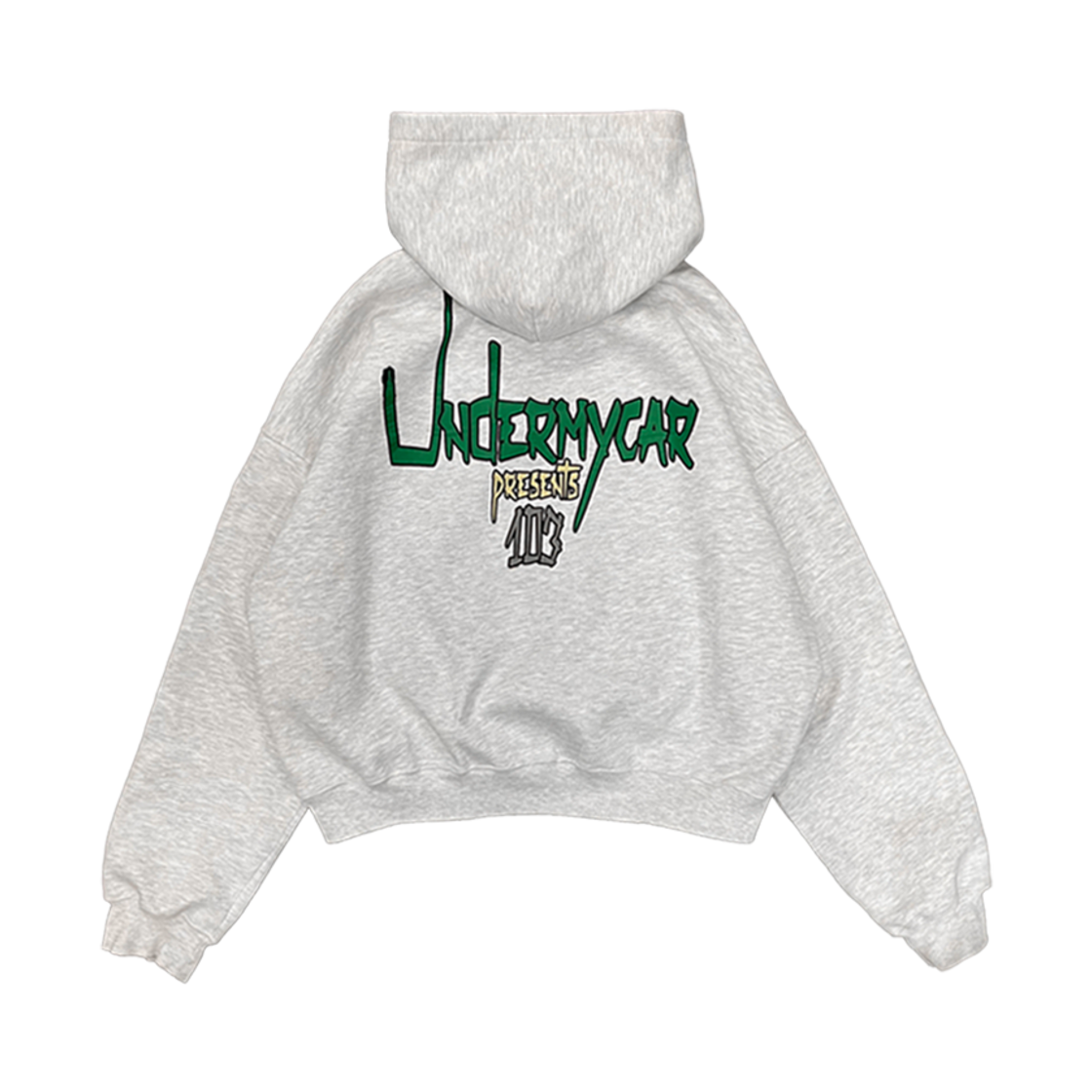 언더마이카 피오씨 103 플래그 본디 스웻 후디 라이트 멜란지