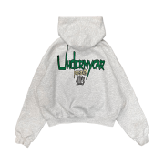 Undermycar POC 103 Flag Bonded Sweat Hoodie Light Melange