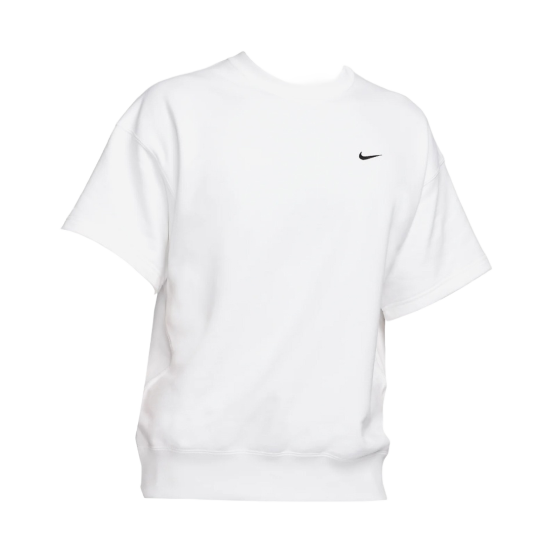 DX0880-100 Nike Solo Swoosh Short Sleeve French Terry Top White - US/EU