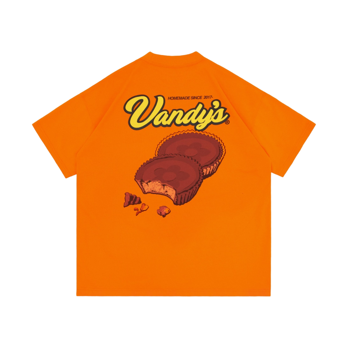 - Vandy The Pink Flower Cups T-Shirt Orange