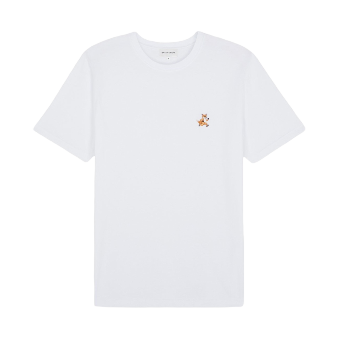 메종 키츠네 스피디 폭스 패치 컴포트 티셔츠 화이트(Maison Kitsune Speedy Fox Patch Comfort T-Shirt White)