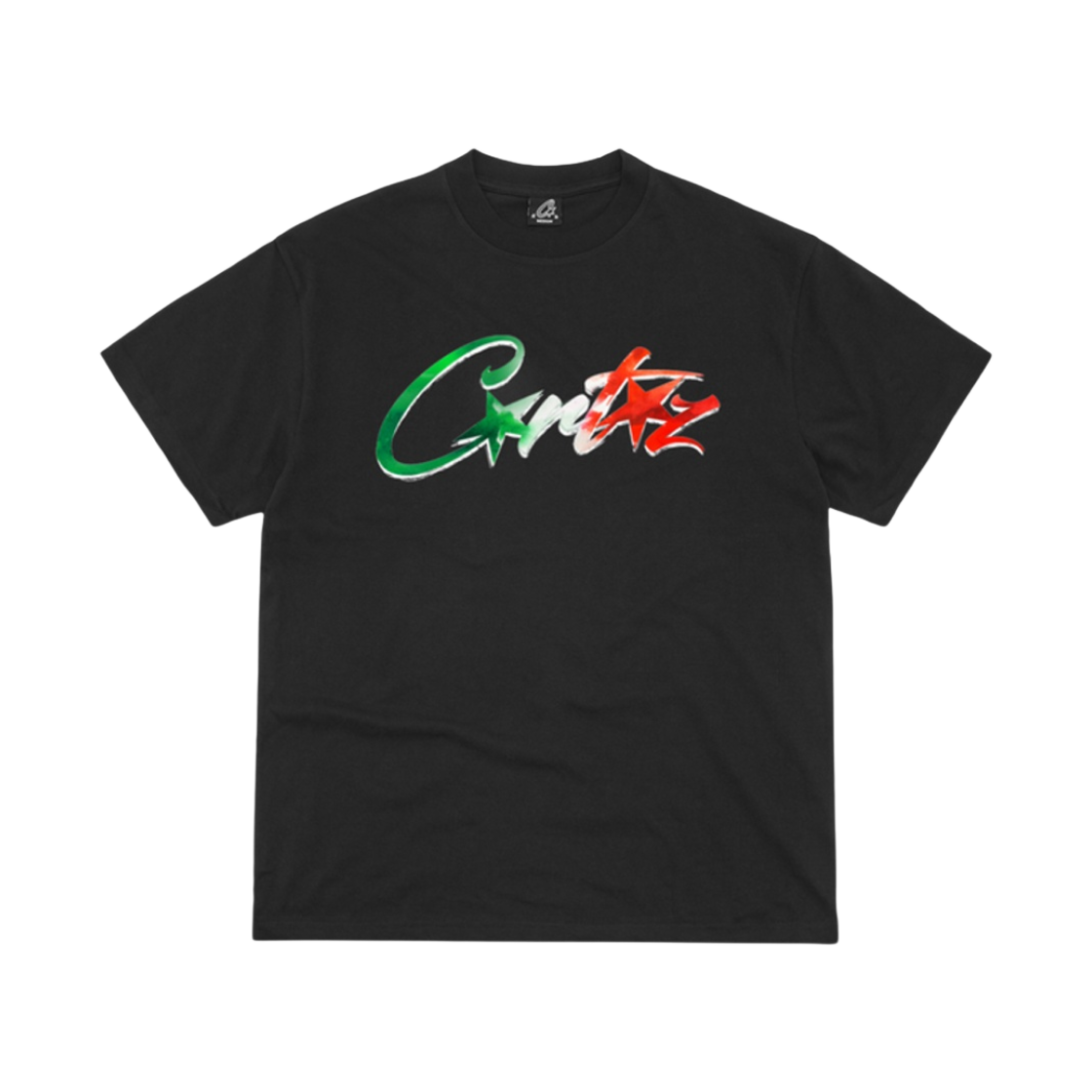 코르테이즈 올스타즈 이탈리아 티셔츠 뉴 블랭크 블랙(Corteiz Allstarz Italia T-Shirt New Blank Black)