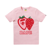 (W) BAPE Strawberry T-Shirt Pale Pink