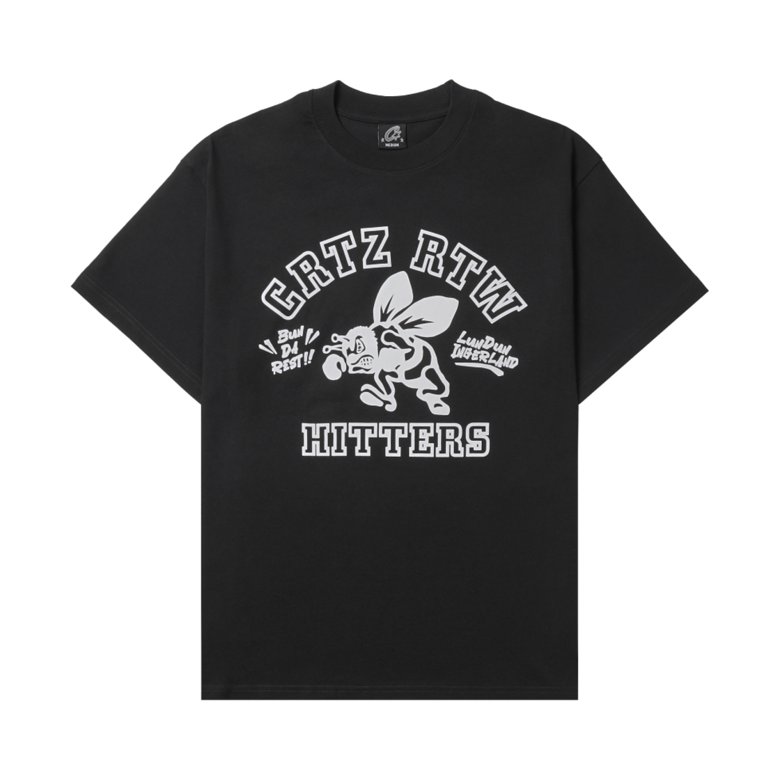 - Corteiz The Hitters T-Shirt New Blank Black