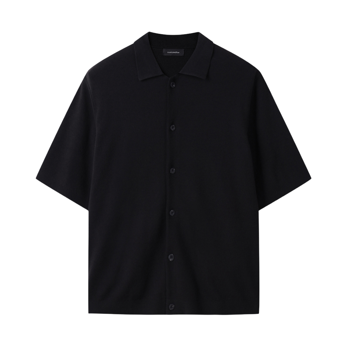 CWWAM25311BKX Customellow Soft Half Sleeve Cardigan Black