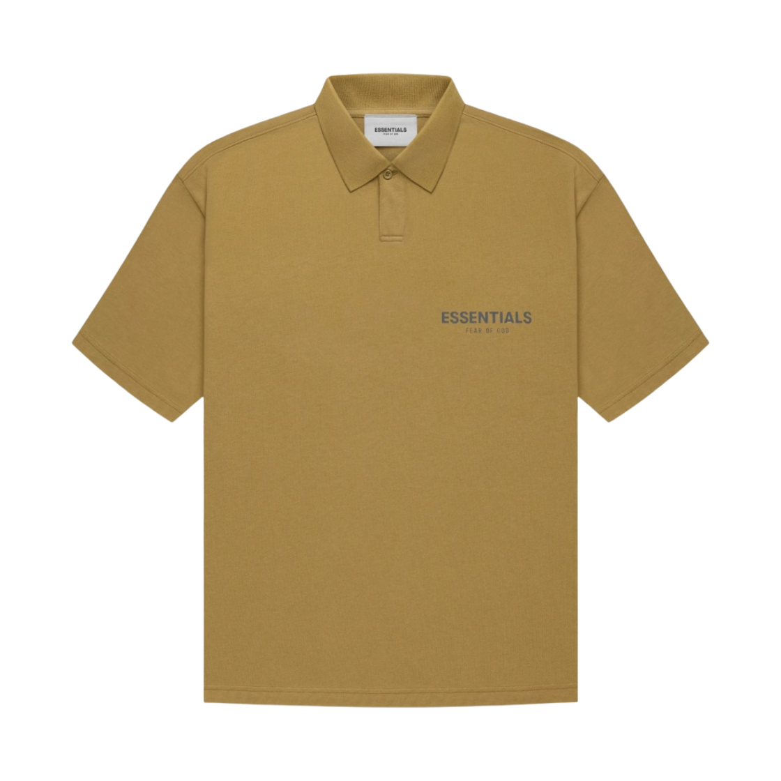 - Essentials Short Sleeve Polo Amber - 21FW