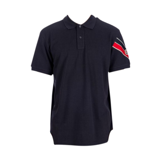 Moncler Logo Polo Shirt Navy Blue - 24FW