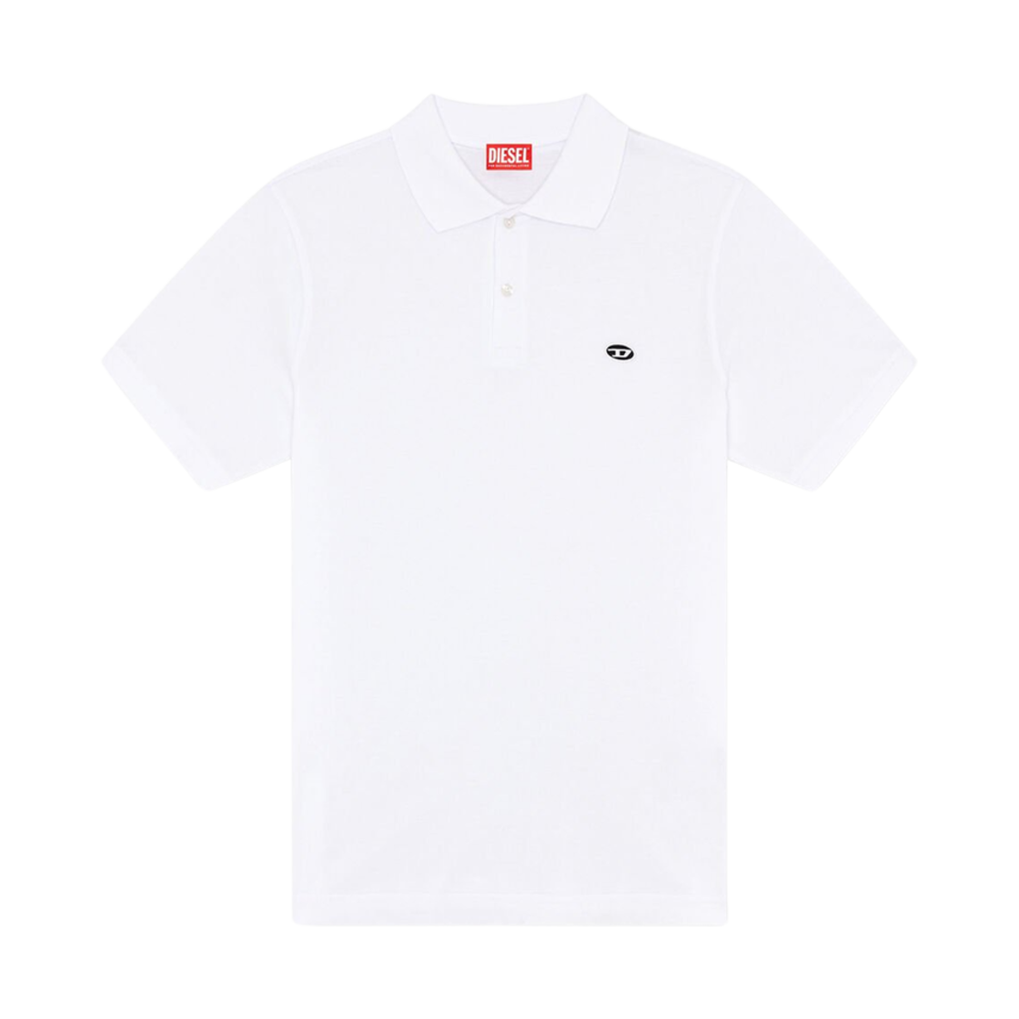 디젤 T-리저스트-도벌-PJ 폴로 셔츠 화이트(Diesel T-Rejust-Doval-PJ Polo Shirt White)
