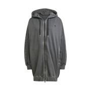 Adidas Adilenium Season 2 Washed Oversized Full-Zip Hoodie Black - KR Sizing