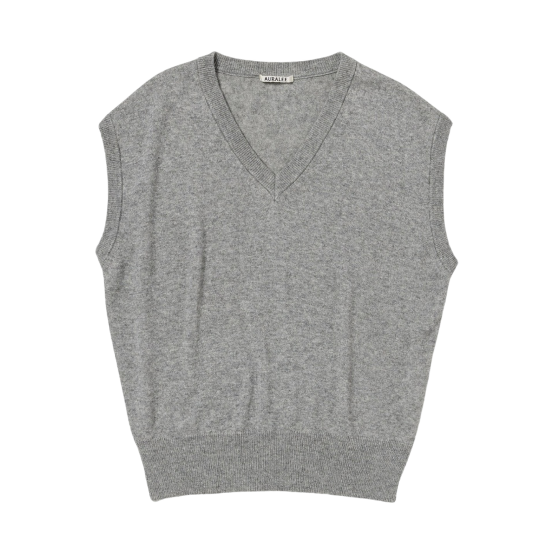 オーラリー SUPER FINE CASHMERE SILK KNIT VEST Cashmere and silk sweater vest in grey - Auralee | Mytheresa