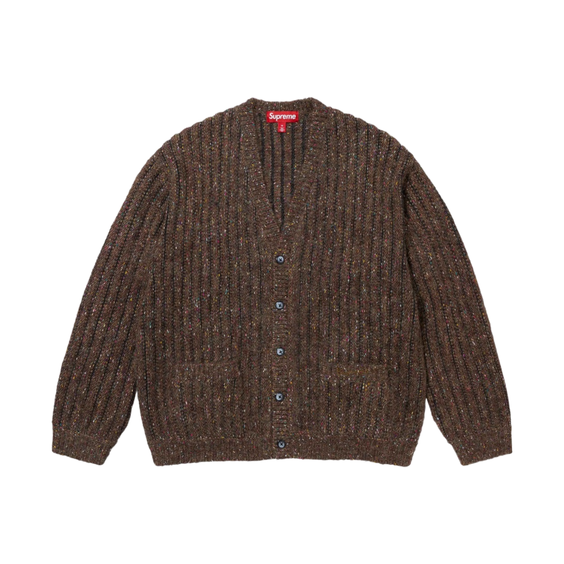 - Supreme Confetti Cardigan Brown - 24SS