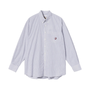 Stussy x Our Legacy Borrowed BD Shirt Wine Multi Stripe