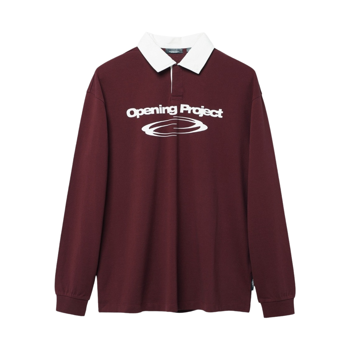 오프닝프로젝트 아이덴티티 피케 칼라 티셔츠 버건디