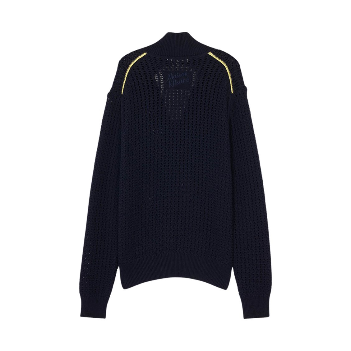 메종 키츠네 텍스쳐라이즈 폴로 점퍼 네이비(Maison Kitsune Texturised Polo Jumper Navy) - 2