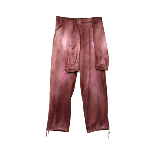 A11PT061-BORDEAUX Maison Mihara Yasuhiro Shirt Combined Easy Pants Bordeaux