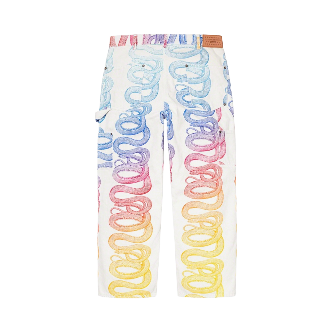 슈프림 x 히스테릭 글래머 스네이크 더블 니 데님 페인터 팬츠 화이트 - 21SS(Supreme x Hysteric Glamour Snake Double Knee Denim Painter Pants White - 21SS) - 2