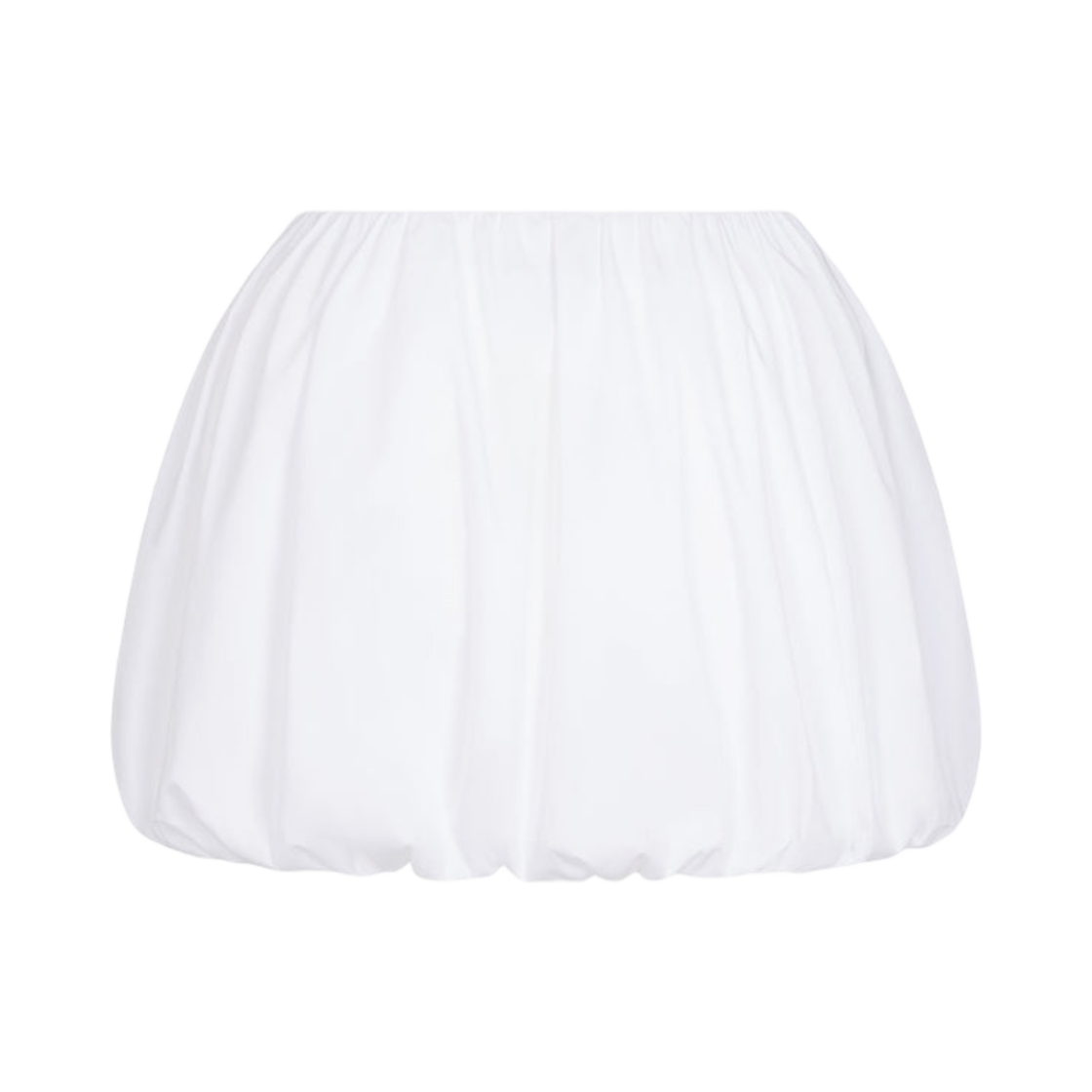 (W) 카이 포플린 버블 미니 스커트 화이트((W) Khy Poplin Bubble Mini Skirt White) - 2