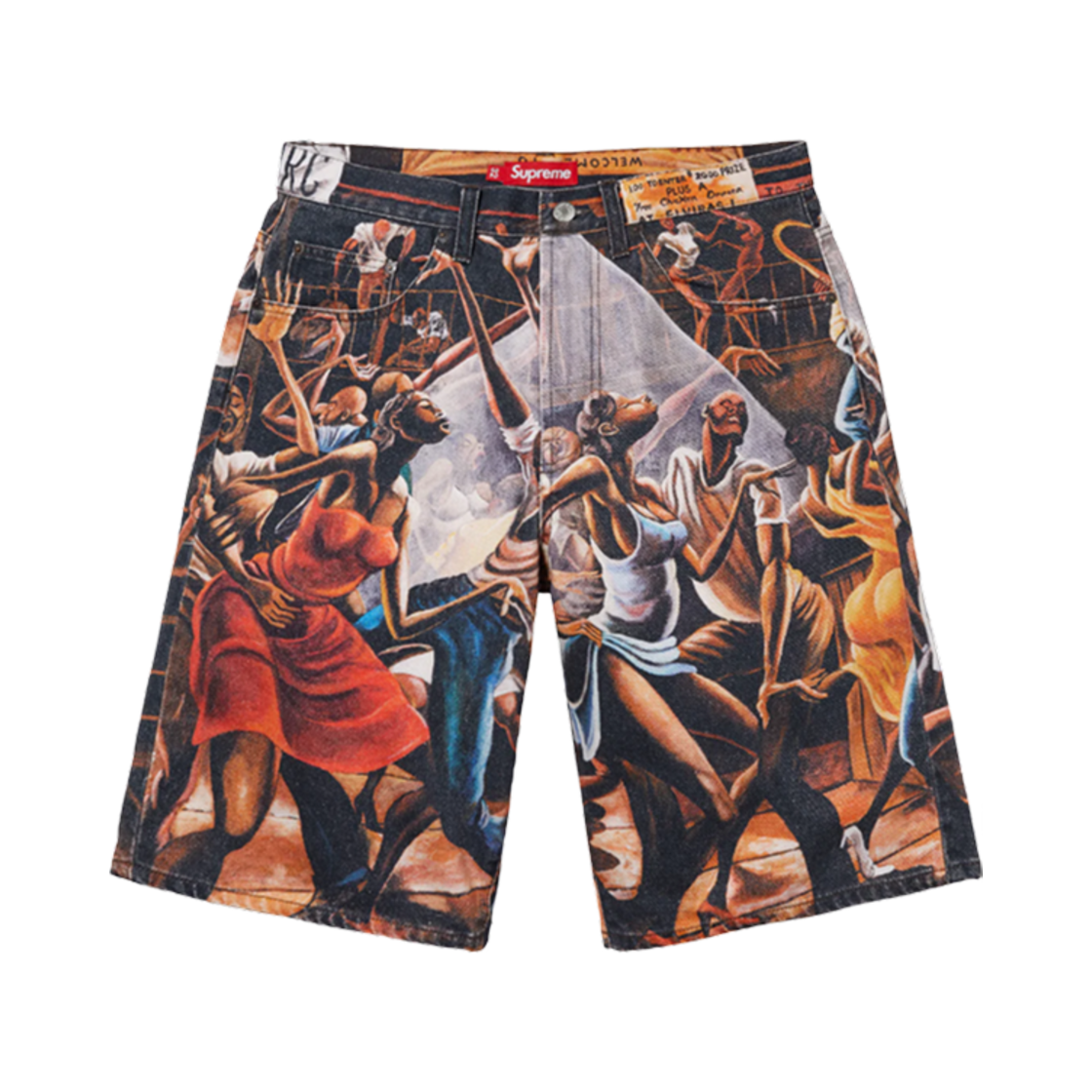 슈프림 x 어니 반스 배기 데님 쇼츠 댄스 - 25SS