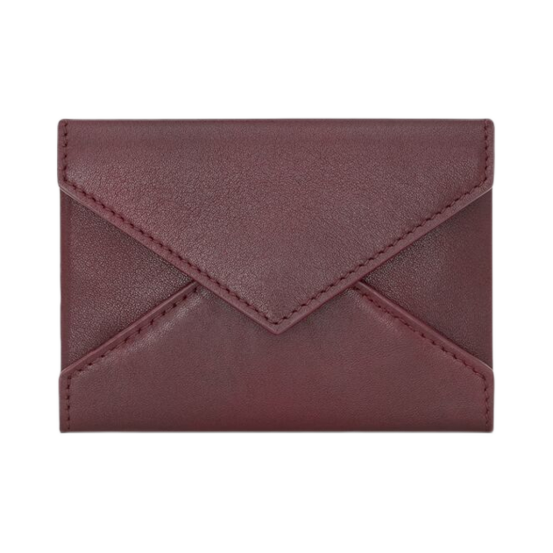 생로랑 레터 월렛 레더 핫 와인(Saint Laurent Letter Wallet in Leather Hot Wine) - 1