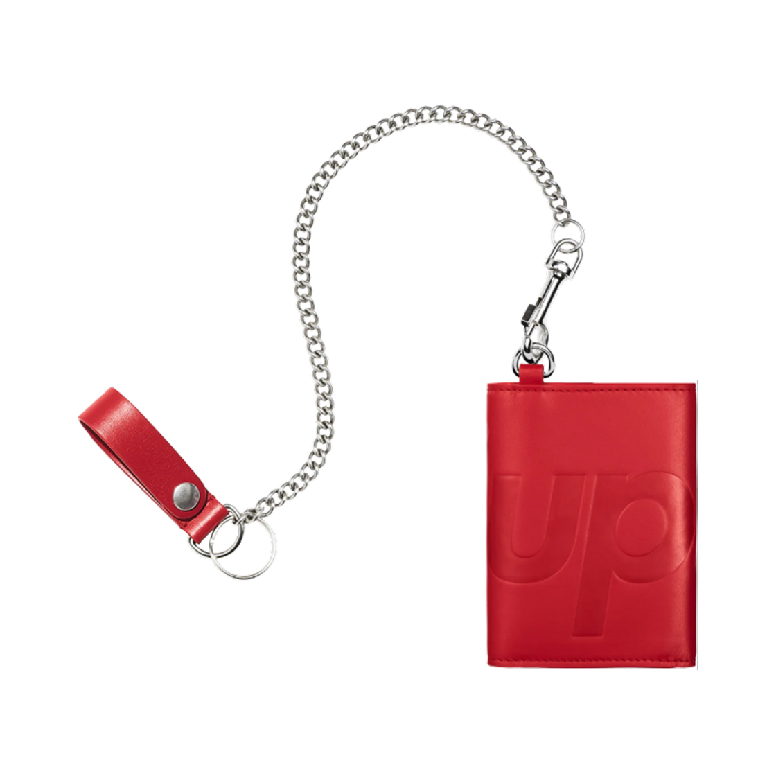 슈프림 레더 체인 월렛 레드(Supreme Leather Chain Wallet Red)