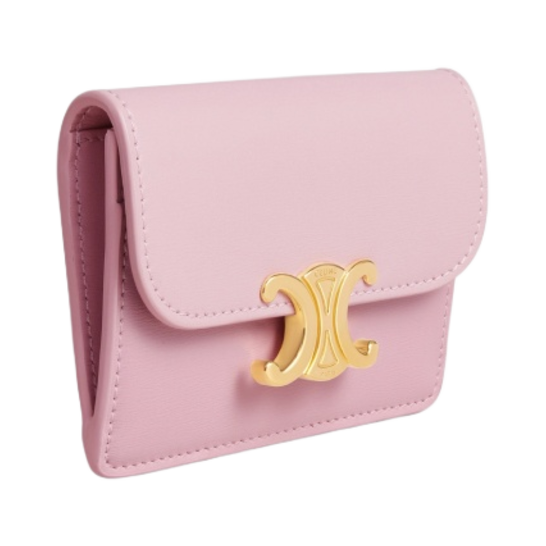 셀린느 샤이니 카프스킨 플랩 카드 홀더 라이트 핑크(Celine Card Holder with Flap in Shiny Calfskin Light Pink) - 2