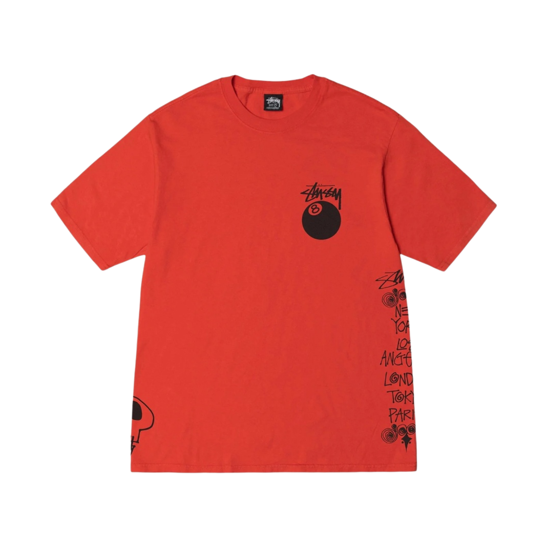 스투시 테스트 스트라이크 피그먼트 다이드 티셔츠 토마토(Stussy Test Strike Pigment Dyed T-Shirt Tomato) - 2
