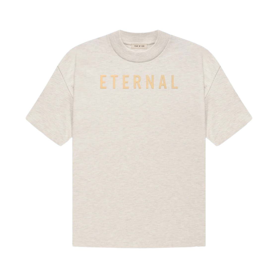 FGE50-001AJER-122 Fear of God Cotton Short Sleeve T-Shirt Warm Heather Oatmeal