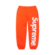 Supreme Satin Applique Sweatpants Bright Orange - 24FW