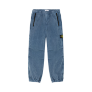 Stone Island 30506 Organic Cotton Corduroy 800 Frost Finish Loose Fit Cargo Pants Mid Blue - 24FW