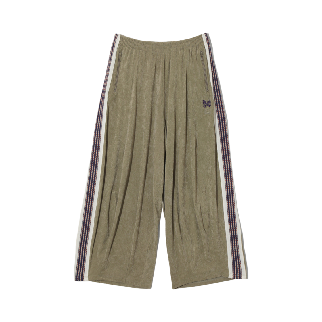 QV2115A Needles x Sasquatchfabrix H.D. Track Pants Poly Velour Lt. Grey