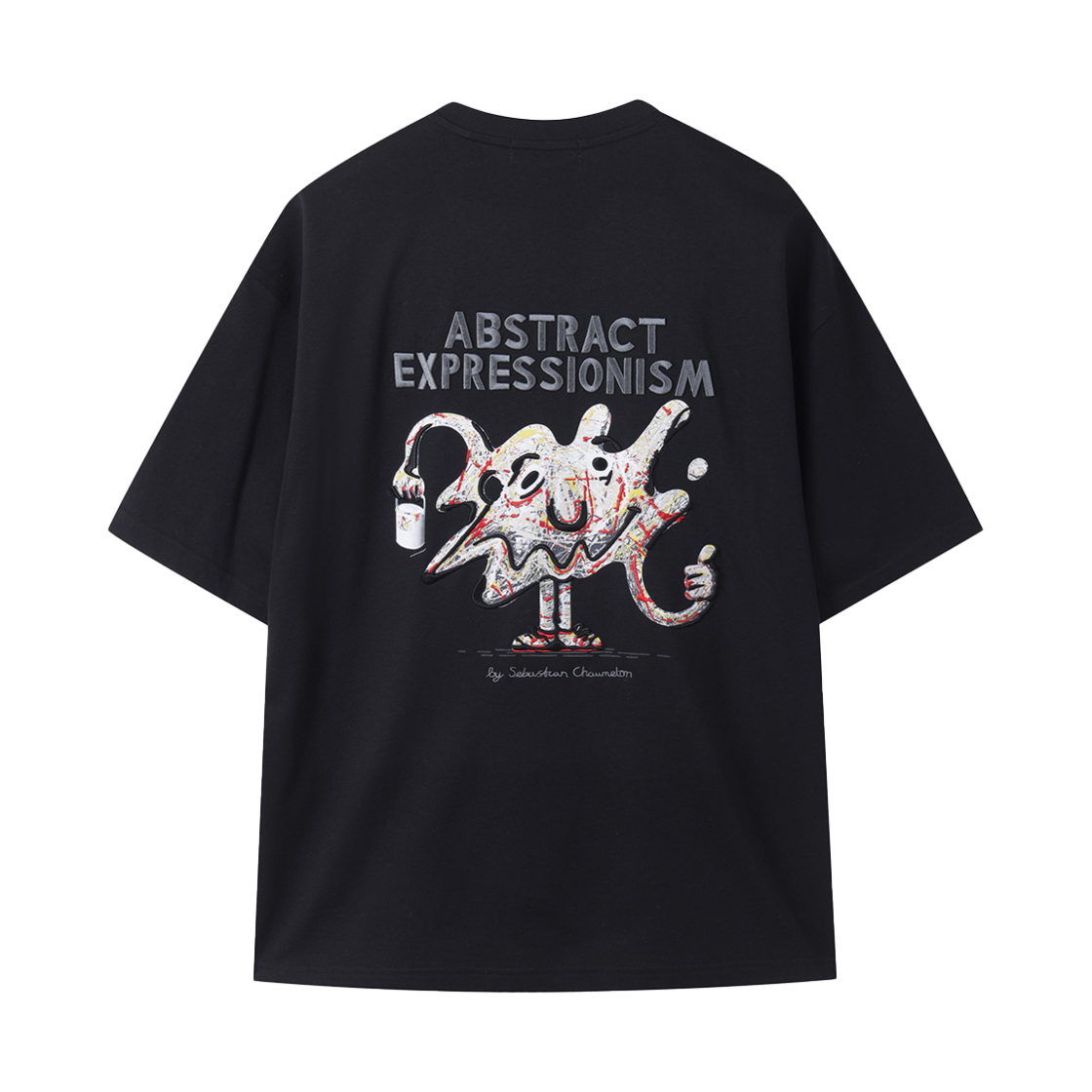 CWTAM25486BKX Customellow Graphic T Shirt Black