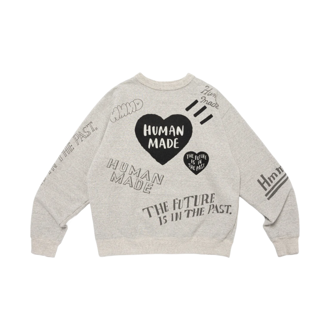 휴먼 메이드 그래피티 스웨트셔츠 그레이