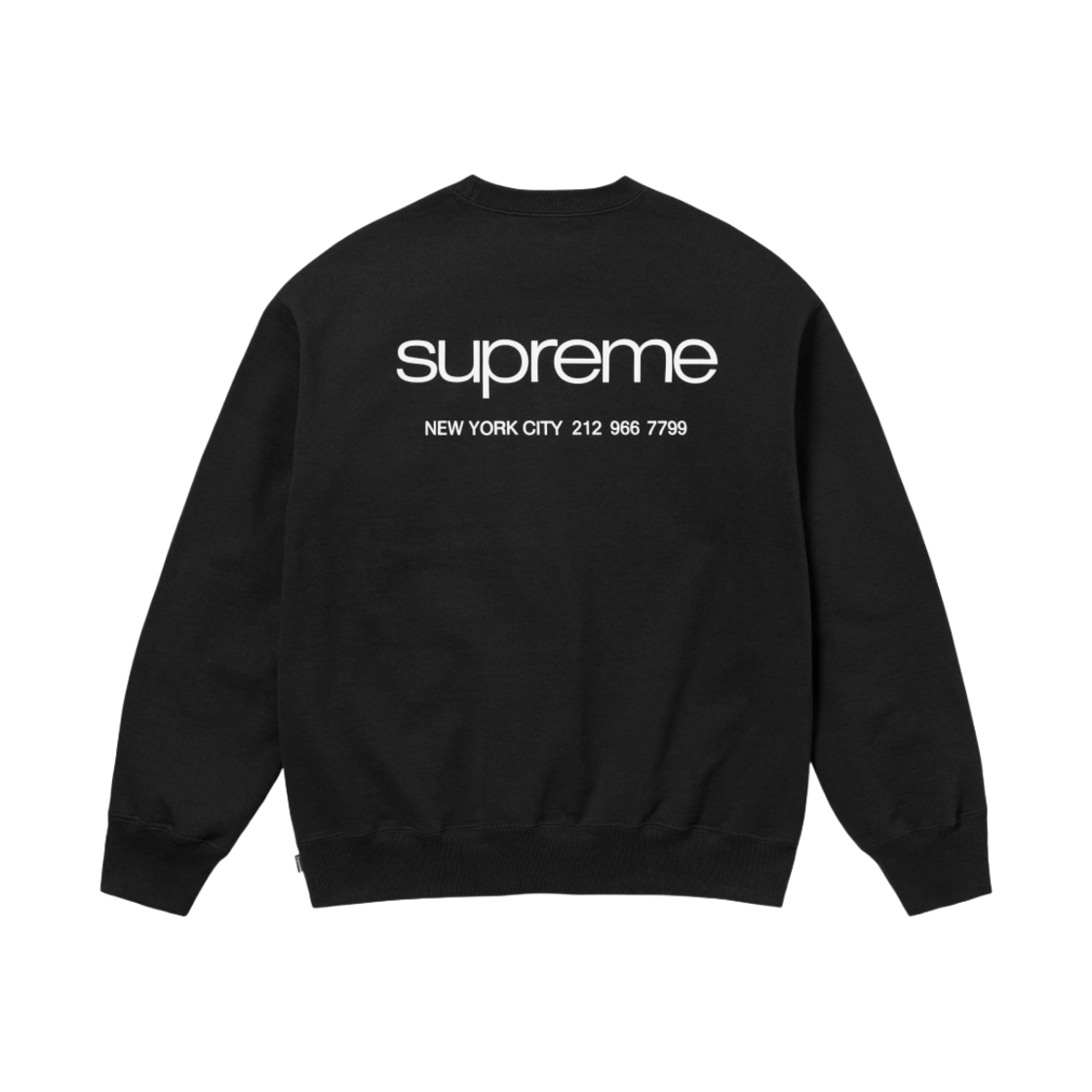슈프림 NYC 크루넥 블랙 - 23FW