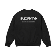 Supreme NYC Crewneck Black - 23FW