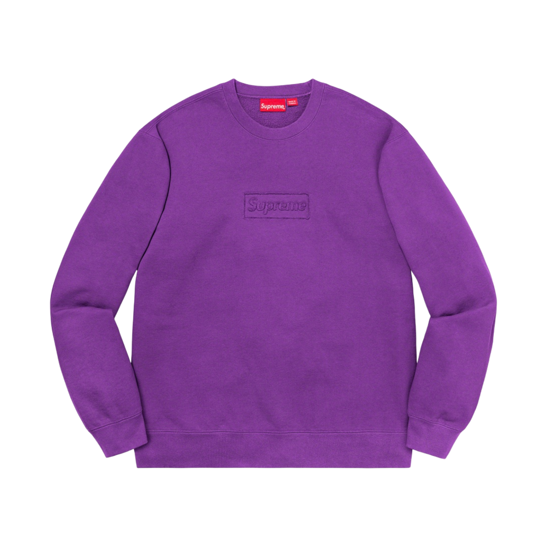슈프림 컷아웃 로고 크루넥 바이올렛 - 20SS(Supreme Cutout Logo Crewneck Violet - 20SS) - 1