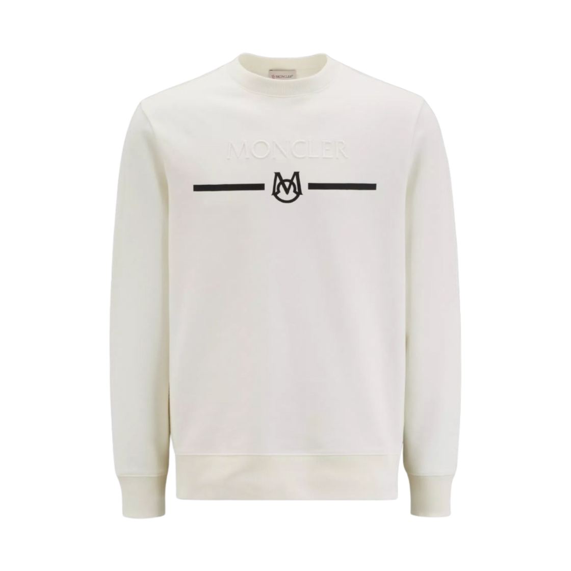몽클레르 로고 스웨트셔츠 오프 화이트 - 23SS(Moncler Logo Sweatshirt Off White - 23SS) - 1