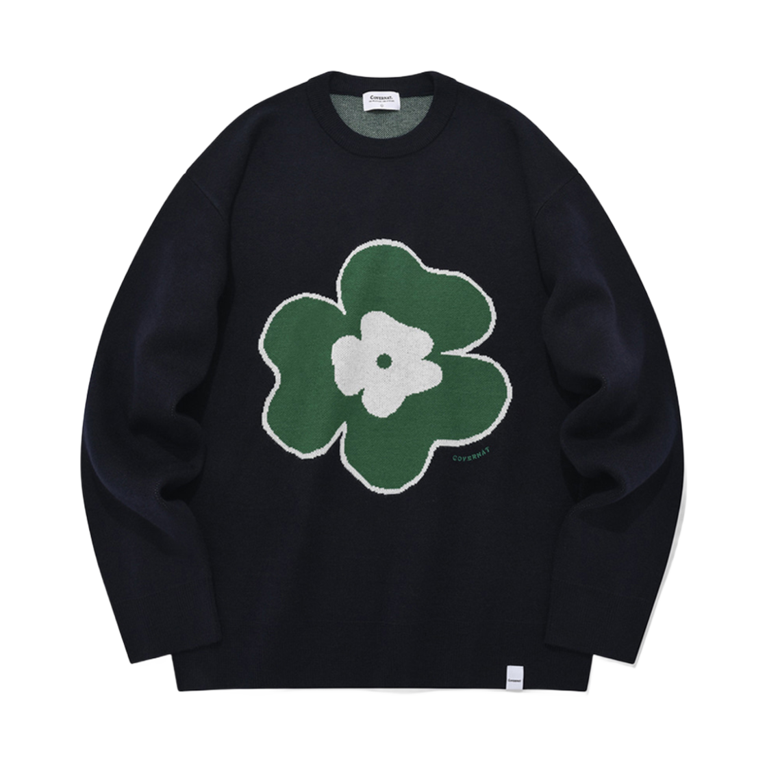 CO2301KT03NA Covernat Clover Crewneck Knit Navy