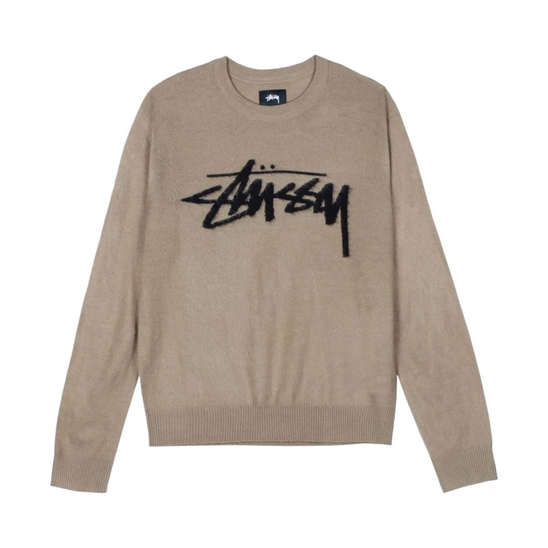 스투시 브러쉬드 아웃 로고 스웨터 토프