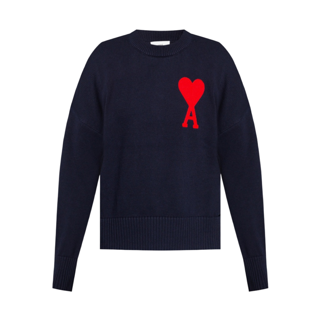 아미 빅 하트 로고 오버사이즈 스웨터 네이비 - 21FW(AMI de Coeur Oversize Sweater Navy - 21FW) - 1