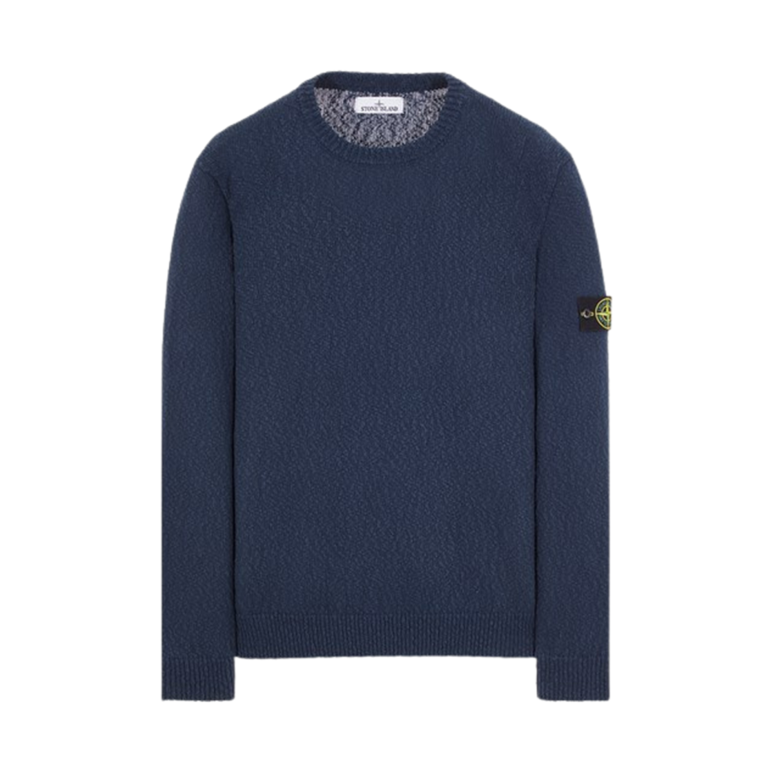 스톤 아일랜드 562B1 언이븐 코튼 크루넥 니트 아비오 블루 - 24SS(Stone Island 562B1 Uneven Cotton Crewneck Knit Avio Blue - 24SS) - 1