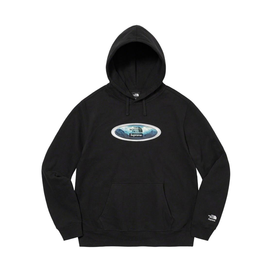 슈프림 x 노스페이스 렌티큘러 마운틴 후드 스웨트셔츠 블랙 - 21FW(Supreme x The North Face Lenticular Mountains Hooded Sweatshirt Black - 21FW) - 1