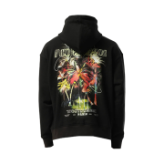 Wooyoungmi Palm Hooded T-Shirt Black - 25SS