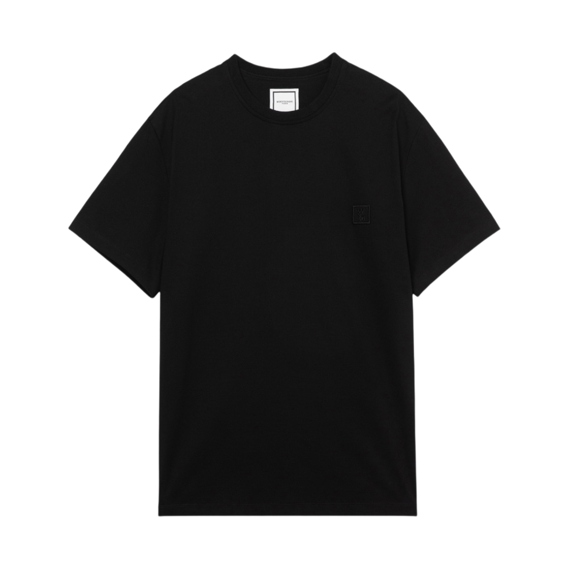 우영미 코튼 비즈 백로고 티셔츠 블랙 - 23FW(Wooyoungmi Cotton Beads Back Logo T-Shirt Black - 23FW) - 2