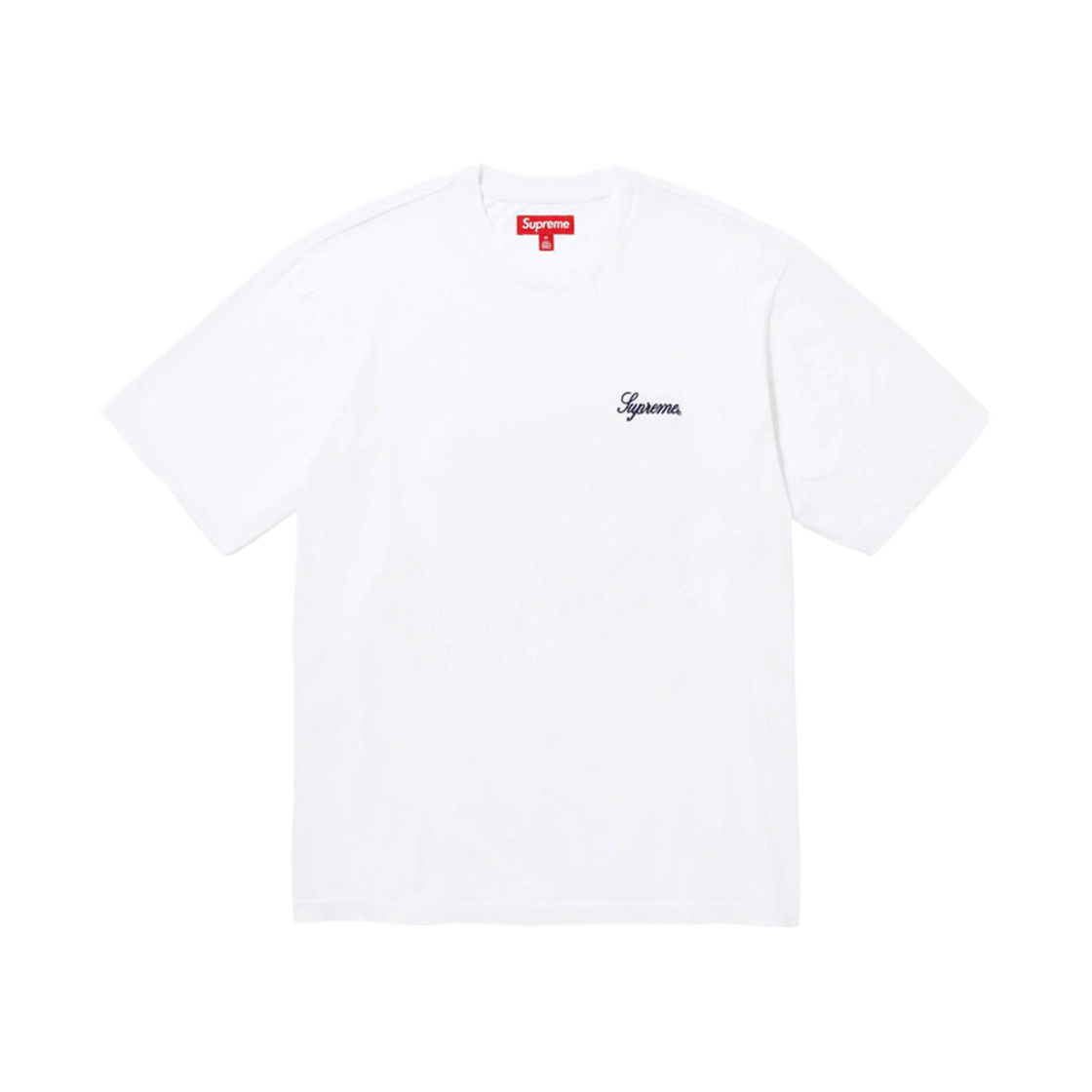 슈프림 워시드 스크립트 숏슬리브 탑 화이트 - 23FW(Supreme Washed Script S/S Top White - 23FW) - 1