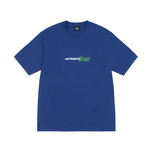 Stussy x Our Legacy Work Shop Sport Pigment Dyed T-Shirt Blueberry