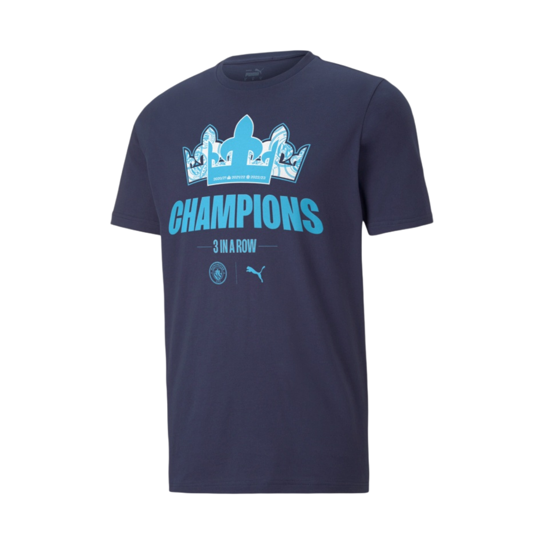 푸마 맨체스터 시티 2022/23 리그 챔피언스 티셔츠 네이비(Puma Manchester City 2022/23 League Champions T-Shirts Navy) - 1