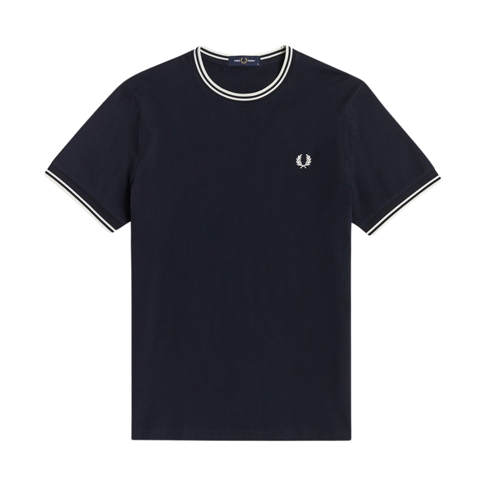 프레드페리 트윈 팁 티셔츠 네이비