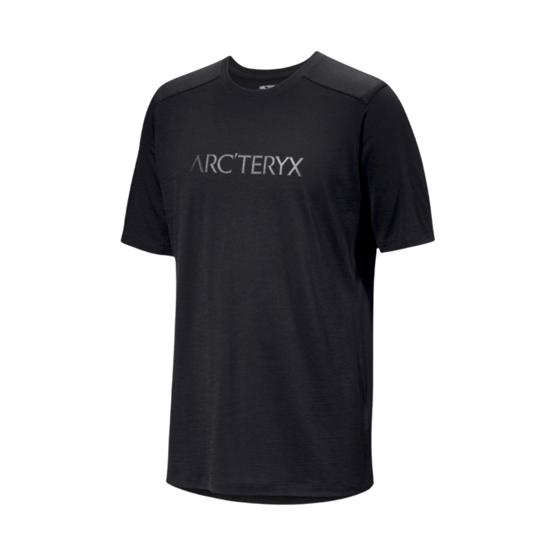 아크테릭스 아이오니아 메리노 울 아크워드 로고 SS 티셔츠 블랙(Arc'teryx Ionia Merino Wool Arc'word Logo SS T-Shirt Black) - 1