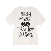 Stussy Life Is A Gamble Pigment Dyed T-Shirt Natural